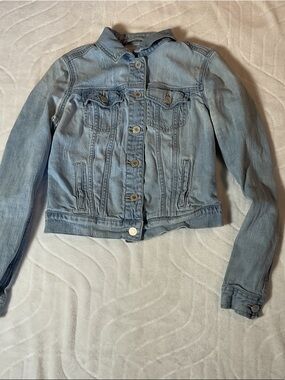 Light Blue distressed Denim Jacket